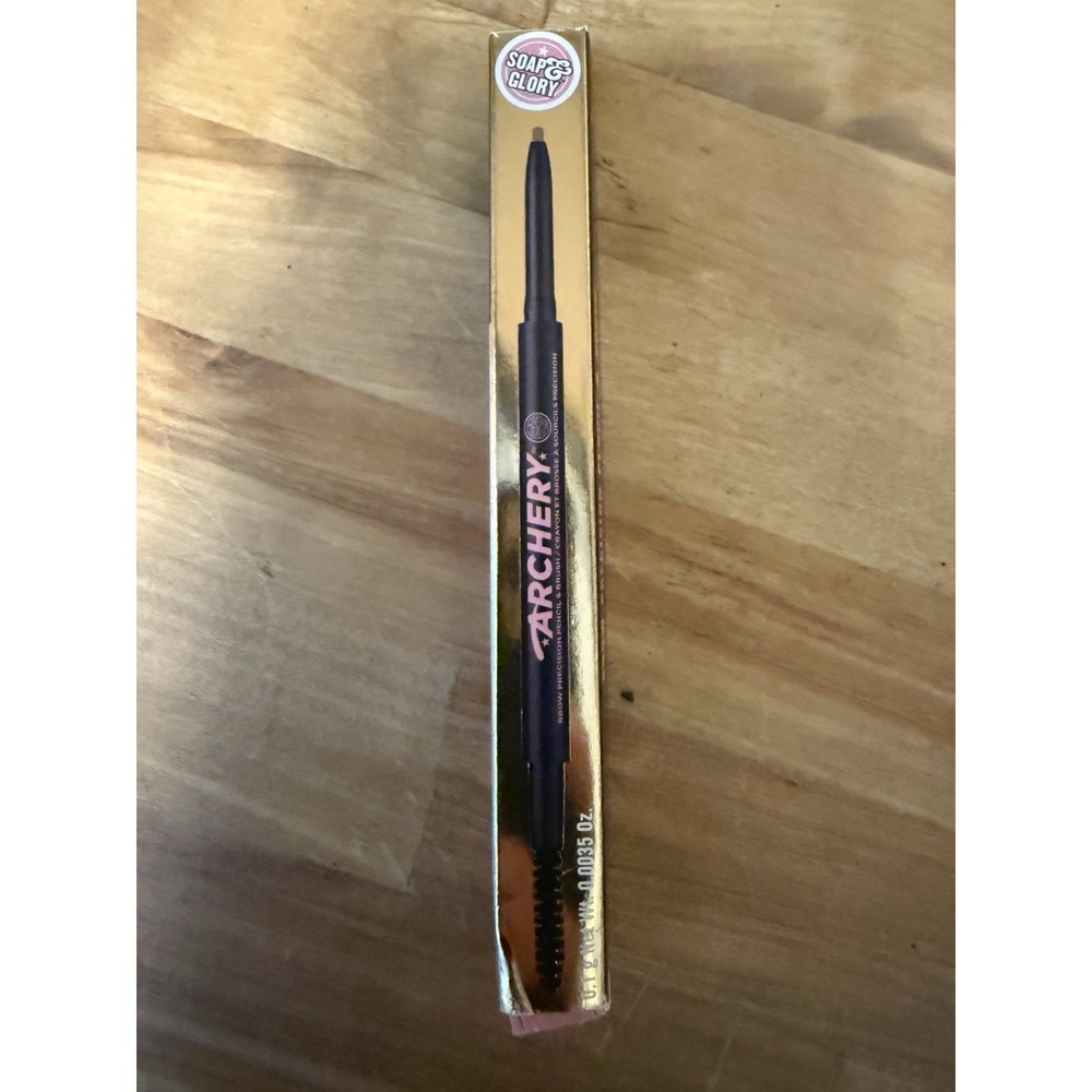 Soap & Glory ARCHERY Brow Precision Pencil &‎ Brush BLONDE 0.0035 oz NEW NIB